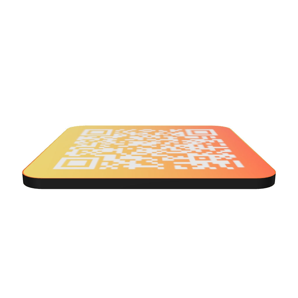 Cork-back coaster Elon Musk "Get The Fuck Out !" Troll QR